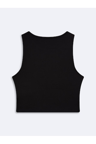 LTB Slım Fit Kolsuz Üst Siyah Atlet