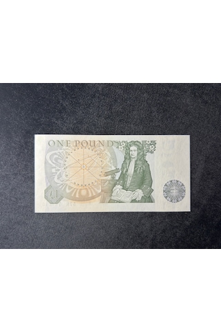 İngiltere Great Britain , 1 Pound 1978-80 Seri No 57n 741619 P 377a Eski Yabancı Kağıt Para Unc Çil