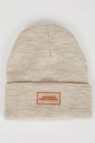 DeFacto Kadın Dokuma Etiketli Triko Bere R7496AZ24WNBG26