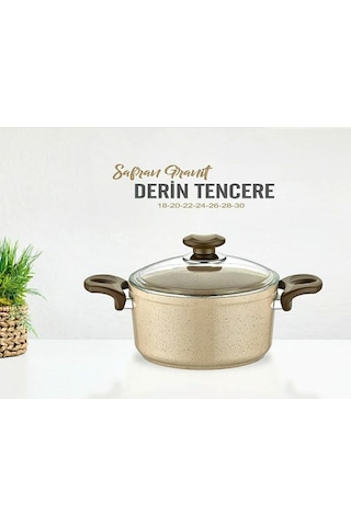 Gülsan Safran Granit Derin Tencere 24 CM