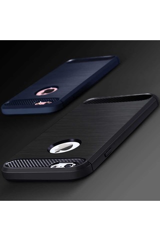 Apple Uyumlu iPhone 5 Kılıf Zore Room Silikon Kapak Lacivert
