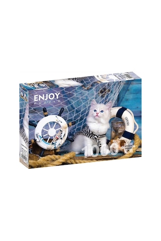 Enjoy Puzzle 1000 Parça Kaptan Kedi Yavrusu Puzzle