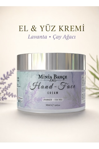 Minia Bahçe Lavanta & Çay Ağacı El ve Yüz Kremi 50 ML