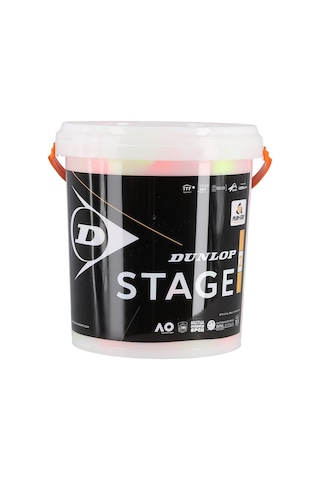 Dunlop Stage 2 Turuncu 60 Lı Kova Çocuk Tenis Topu