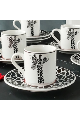 Regna Home Harmony Zürafa 6 Kişilik Kahve Fincan Takımı ( HBF-12