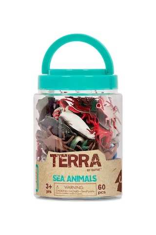 Terra 60 Parça Tüp İçinde Küçük Oyun Seti - Deniz Canlıları