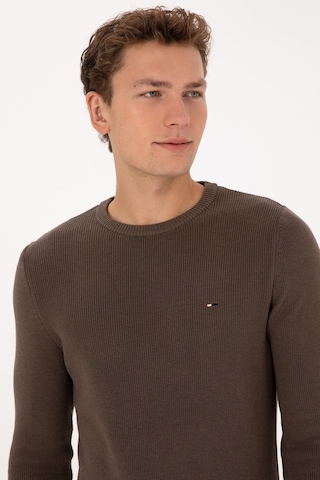 U.S. Polo Assn. U.s. Polo Assn. Erkek Vizon Kazak /triko 50313667-vr052