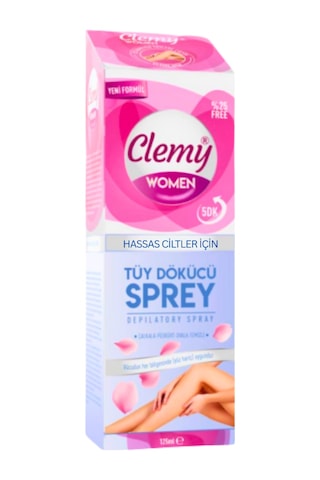 Clemy Women 5 Dk Tüy Dökücü Sprey Hassas Ciltler İçin 100 Ml