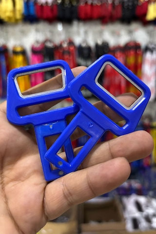 Emniyet Kemeri Aparatı, Şişe Açıcı, Evrensel Uyumlu, Mavi Renk