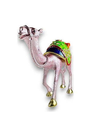Taşlı Dekoratif Deve Biblo Lüks Ve Zarif Şık Tasarım Süs Eşyası Hediyelik Ev Dekor 13x18 CM 727651424