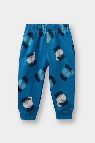 Defacto Erkek Bebek 2li Takım Desenli Sweatshirt Eşofman Altı F0214a525wnbe535 Mavi