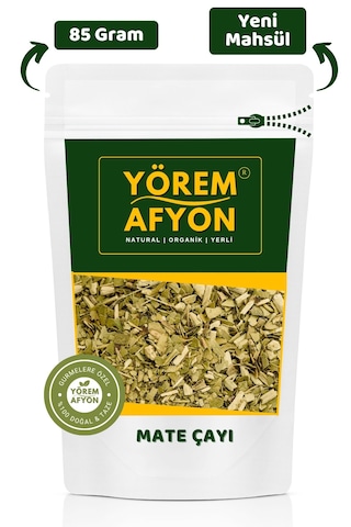 Yörem Afyon Yorgunluğa Paydos Diyenlere Doğal Mate Yaprağı, Yerba Mate Ilex Paraguariensis 85gr