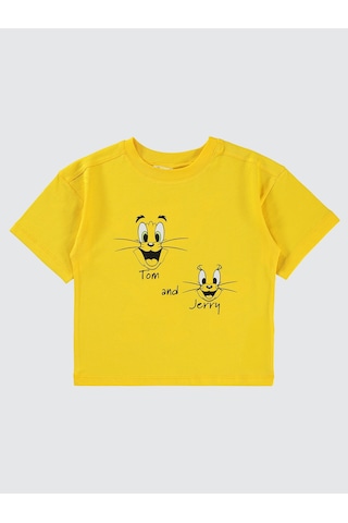 Tom And Jerry Erkek Çocuk Tişört 2- 5 Yaş Sarı