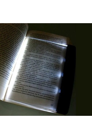 Kitap Arası Okuma Işığı Led Panel Kitap Okuma Lambası Siyah