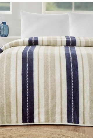 Özdilek Prime Tek Kişilik Battaniye 155x215 -marine Line Bej Bej