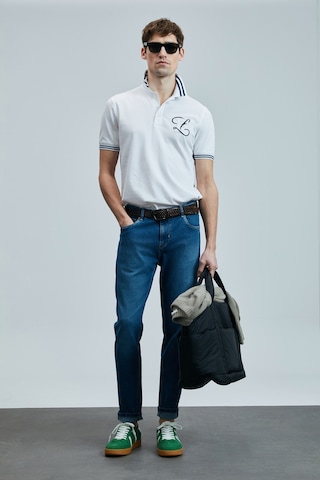 Lufian Anatol Smart Jean Erkek Pantolon Slim Fit Mavi Mavi 111200197100300 Mavi