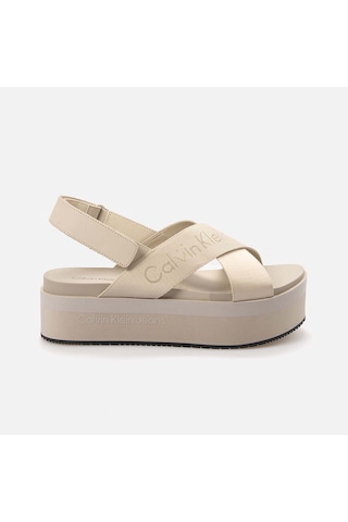 Calvin Klein Kadın Sandalet Yw0yw01362 Bej