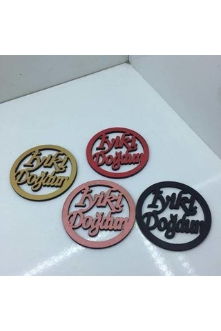 Ahşap İyiki Doğdun Yazısı