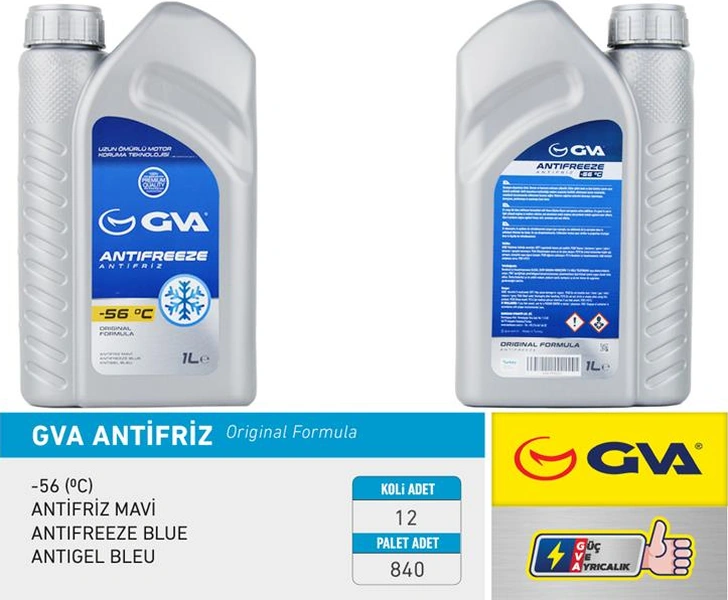 Antifriz 1 Lt -56 C Mavi Kolı 12 Ad 12 Adet