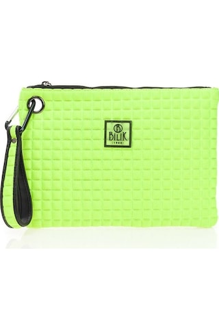 Bilik Deri Sarı Kumaş Kadın Portföy & Clutch Çanta Melis