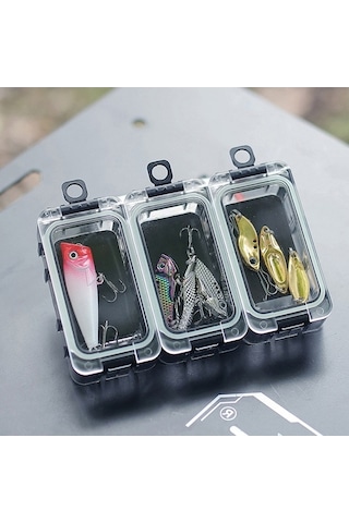 Novahub 6 Adet Dış Mekan Balık Avı Yem Kutusu Seti Işıldayan Parçalanabilir Balık Yemi Kutusu Mıknatıslı Su Geçirmez Balık Avı Aksesuarı Saklama Kutusu Balık İğnesi Kutusu