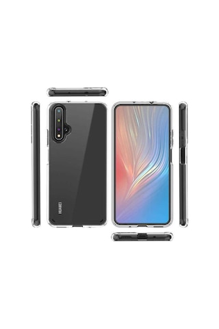 Huawei Nova 5t Kılıf Zore Coss Kapak Renksiz