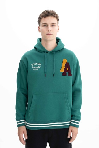 AR-MA Arma Erkek Relax Fit 3 İplik Kapşonlu Kanguru Cepli Sweatshirt 001