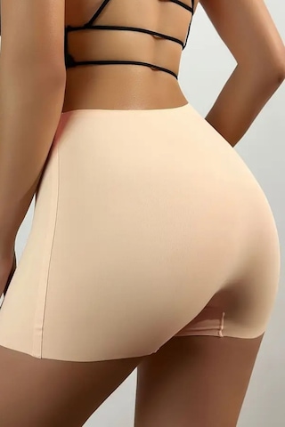 Mistirik Carigna Model Mini Boy İz Yapmayan Lazer Kesim Boxer Toparlayıcı Büyük Beden Şort Ten Renk Ten
