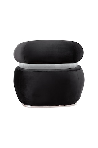 Miss Worble Fox Pofuduk Berjer Tekli Koltuk Siyah