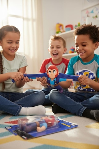 Brawl Stars Monster Flex Esnek Oyuncak Figür - Çek Uzat Stres Oyuncağı