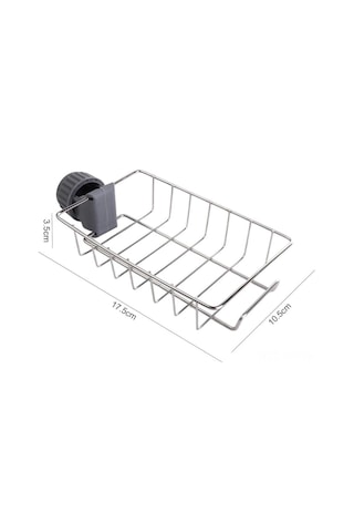 Mufunye 201 Paslanmaz Çelik Tek Katlı Lavabo Rakası, Hızlı Kurutma, Gizli Kanca Ve Havlu Çubuğu, 18-22mm Borular İçin, Mutfak/łavabo Organizerı Gümüş
