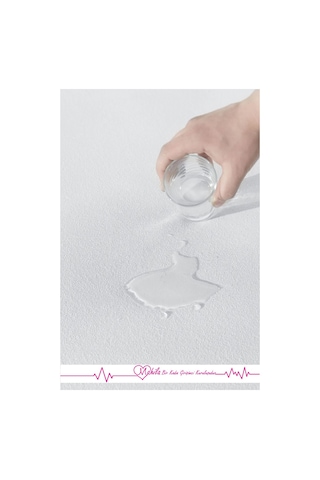 Sıvı Geçirmez Nonwoven Kumaş Yatak Alezi, Yatak Koruyucu, %100 Sıvı Geçirmez Beyaz