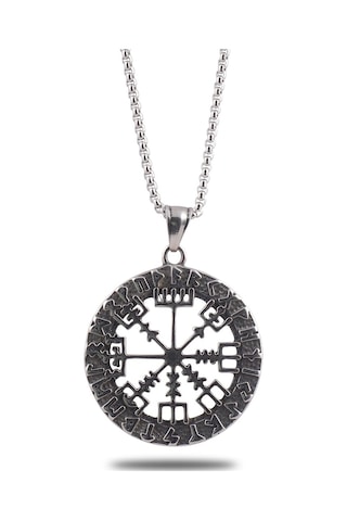 Ottoman Çelik Viking Rune Odin Sembolü Model Erkek Kolye Ckl0Vkng Çelik