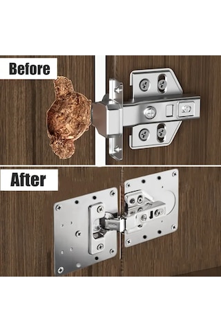 Paslanmaz Çelik Menteşe Onarım Plakası Hırdavat Ürün