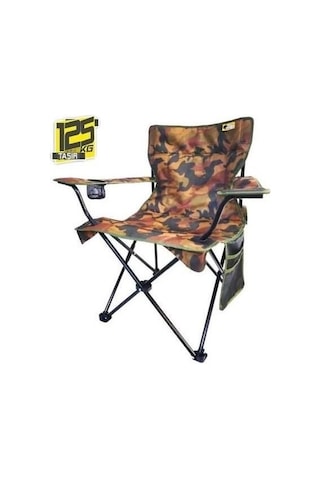 Funky Chairs V2 Taktik Kamuflaj Lüks Kamp Sandalye Kamuflaj Çok Renkli