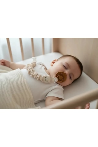 Babyjem Bürümcüklü Emzik Askısı Somon