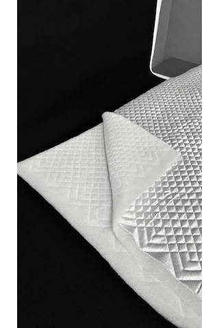 Favora Kapitone Ağaç Kabuğu Dikişli Kumaş 1 Metre Beyaz