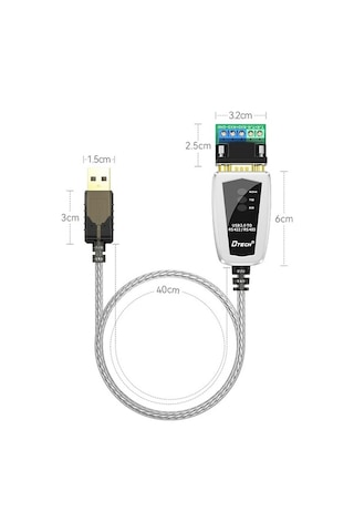 Novahub Dtech Dt-5119 0.5m Usb-rs485/422 Endüstriyal Dönüştürücü Adaptör