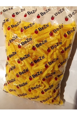 Plastik Roket Dübel 8 Lik 500 Adet Sarı 8 Mm Hırdavat Vida