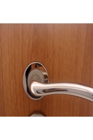 Marmara Kapı Kolu Nikel Saten Rozetli