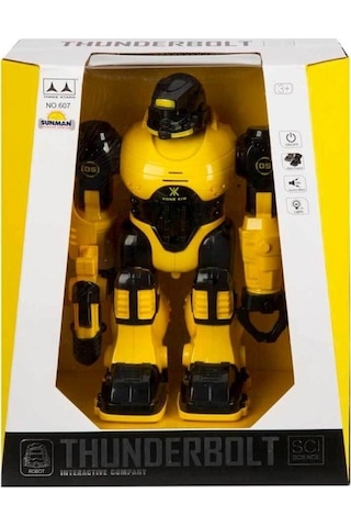 Oyuncak Robot Thunderbolt Sesli Ve Işıklı Robot 25 Cm Oyuncak