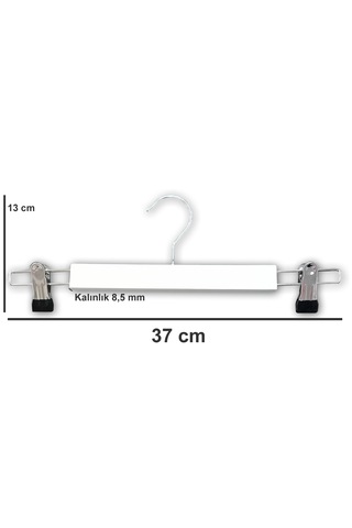 Ağırsoy 12 Adet Mandallı Etek Pantolon Askısı 37 Cm