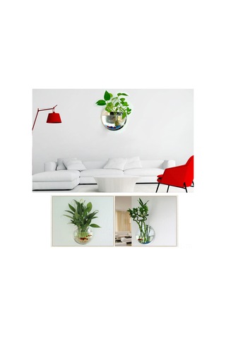 Hombey Duvar Takılı Akvaryum, Akrilik Materyal, 15 Cm Çap, Kolay Kurulum, Ev/ofis Dekorasyonu, Type 1 Ayna