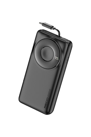Recci Rpb-p72 Hızlı Şarj Özellikli Type-c Kablolu Powerbank 65w 20.000mah Siyah