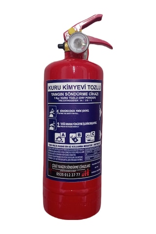 Abc Kuru Kimyevi Tozlu Yangın Söndürme Cihazı 1 KG