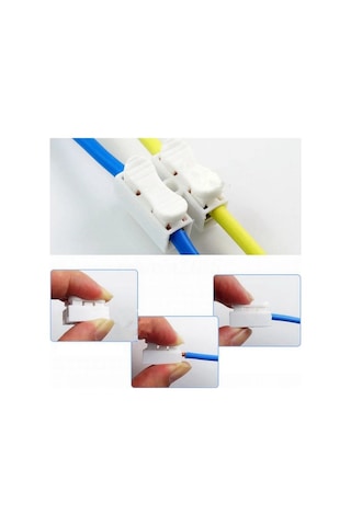 Mandallı Vidasız Klemens Basmalı Tip 3 Lü 3 Pin 100 Adet