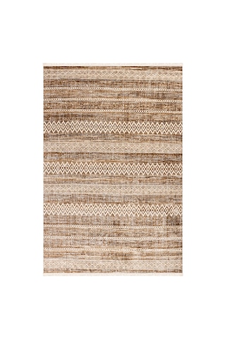 Lazuli Dokuma Halı Vizon Normal Tabanlı Makinede Yıkanabilir Modern Halı 120 X 160 Cm Lzl03 Çok Renkli