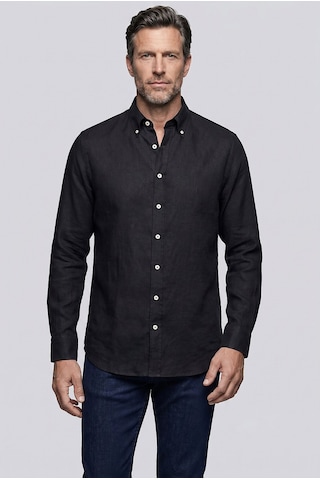 Bisse Siyah Regular Fit Cepsiz Uzun Yaka Gömlek Bsgmktn26333 D-90 SİYAH