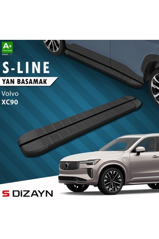S-dizayn Volvo Xc90 Makyajlı Benzinli S-line Siyah Yan Basamak 203 Cm 2024 Üzeri A+ Kalite