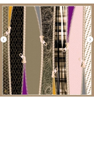 19V69 Italia 19v69 Italıa Taba Kahverengi Twill Eşarp Abstract Desenli Gold Seri 90x90 Cm Taba-gold